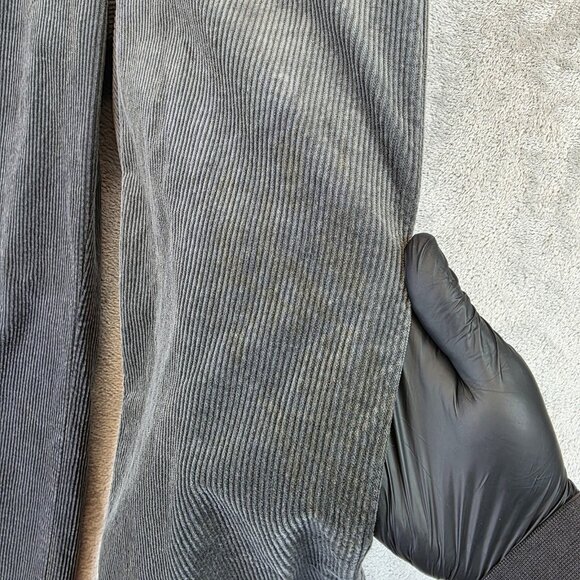 Uniqlo Comptoir des Cotonniers Pants Womens XS Gray Corduroy Wide Leg Stretch - Picture 2 of 13